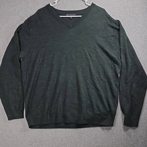 Hart Schaffner Marx Men’s Extra Fine Merino Wool Knit Sweater Size XL Green - Picture 1 of 6